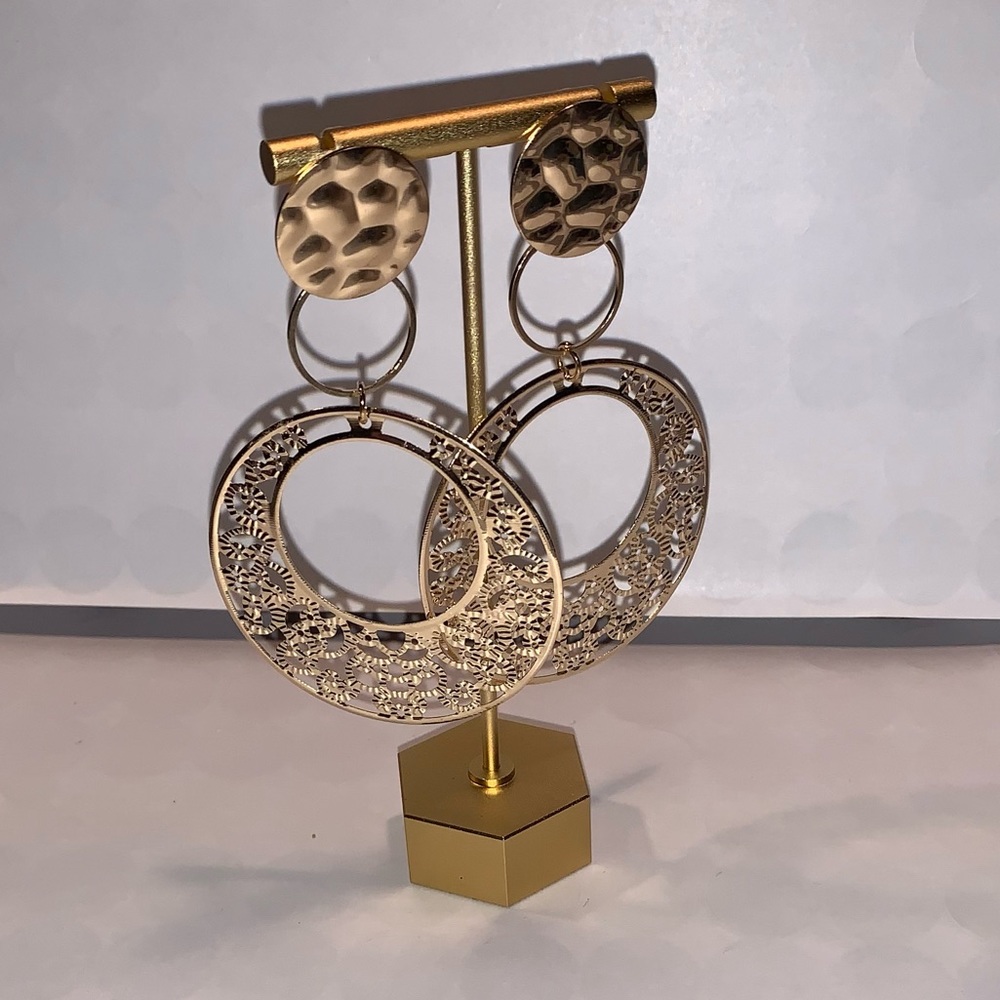 Hollow Drop Earrings